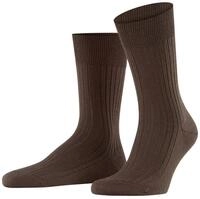 Falke Tagessocke Crew Bristol Pure (hochwertige Schurwolle) dunkelbraun Herren - 1