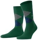 Burlington Tagessocke Crew King SO (Argyle-Muster) #23 dunkelgr&uuml;n Herren - 1...