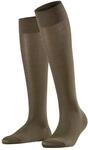 Falke Kniestr&uuml;mpfe Cotton Touch (nachhaltige Baumwolle) graubraun Damen - 1...