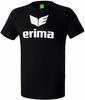 Erima Sport-Tshirt Basic Promo Logo (100% Baumwolle) schwarz Herren