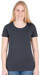 JAKO Freizeit-Shirt Organic Stretch (Bio-Baumwolle) anthrazitgrau Damen