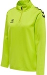 hummel Sport-Langarmshirt hmlCORE XK Half-Zip Sweat (Polyester-Sweatstoff) limegr&uuml;n