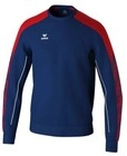 Erima Pullover Evo Star Sweatshirt (hoher Tragekomfort) navyblau/rot Herren