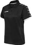 hummel Sport-Polo hmlAUTHENTIC Functional (weicher Jerseystoff) Kurzarm schwarz/weiss
