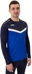 JAKO Sport-Langarmshirt Sweat Iconic (Polyester-Stretch-Fleece) royalblau/marineblau