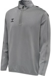hummel Sport-Langarmshirt hmlCORE XK Half-Zip Poly Sweat (Polyester-Sweatstoff) grau