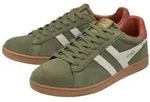 Gola Sneaker Equipe II Suede-Leder 2025 khakigr&uuml;n/weiss/rostrot Herren