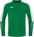 JAKO Sport-Langarmshirt Sweat Power (rec. Polyester, hohe Bewegungsfreiheit) gr&uuml;n