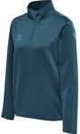 hummel Sport-Langarmshirt hmlCORE XK Half-Zip Sweat (Polyester-Sweatstoff) coralblau