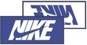 Nike Handtuch Jacquard Towel Medium Graphic (100% Baumwolle) blau/weiss 80x35cm