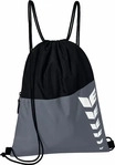 Erima 7232325, Erima Sportbeutel Six Wings mit Rei&szlig;verschluss - grau/schwarz