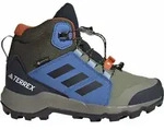 adidas Wanderschuhe Terrex GORE-TEX Mid (wasserdicht) olivegr&uuml;n/blau Kinder