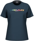 Head Tennis-Tshirt Rainbow (Mischgewebe) 2025 navyblau Damen