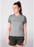 JAKO Sport-Shirt Performance (modern, atmungsaktiv, schnelltrocknend) hellgrau Damen