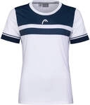 Head Tennis-Shirt Performance weiss/dunkelblau Damen