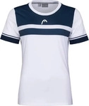 Head 814561-WHXR-M, Head Tennis-Shirt Performance weiss/dunkelblau Damen, Gr&ouml;&szlig;e: M