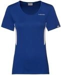 Head Tennis-Shirt Club Technical royalblau Damen