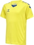 hummel Sport-Tshirt hmlCORE XK Poly Jersey (robuster Doppelstrick) Kurzarm gelb/blau