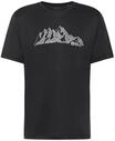 Jack Wolfskin Wander-Tshirt Peak Graphic (atmungsaktiv, schnelltrocknend) phantomgrau