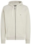 Tommy Hilfiger Kapuzenpullover Full Zip Fleece-Hoodie (Baumwollmix) oat milchweiss