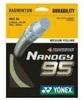 Yonex Badmintonsaite Nanogy 95 (Haltbarkeit+Power) silber 200m Rolle