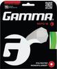 Gamma Tennissaite Moto (Haltbarkeit+Spin) limettegrĂĽn 12m Set