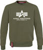 Alpha Industries Pullover Basic (Baumwolle) Sweater dunkelgrĂĽn Herren