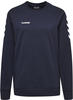 hummel Pullover Basic hmlGO Cotton Sweatshirt (Baumwolle) marineblau Damen