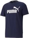 Puma Freizeit-Tshirt Essentials Logo (100% Baumwolle) peacoatblau Herren