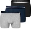 Schiesser Unterw&auml;sche Boxershorts 95/5 Webgummibund schwarz/blau/grau Herren -...