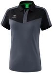 Erima Sport-Polo Squad (100% Polyester) schwarz/grau Damen