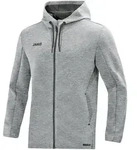 JAKO Kapuzenjacke Premium Basics (Double-Tech-Knit) hellgrau Herren