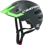 Cratoni 111601H1, Cratoni Kinder-Fahrradhelm Maxster PRO #22 matt schwarz/neongr&uuml;n,
