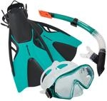 Schildkr&ouml;t Schnorchelset Cayman Erwachsene - Silikon-Tauchbrille, Silikon-Schnorchel