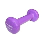 HMS Fitness Kurzhantel (Gusseisen mit Vinylbeschichtung) 0,75kg violett - 1 St&uuml;ck