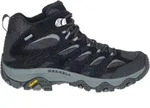 Merrell Wanderschuhe Moab 3 Mid GTX (atmungsaktiv und wasserdicht) schwarz/grau
