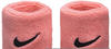 Nike Schweissband Swoosh (72% Baumwolle) pink/grau - 2 StĂĽck