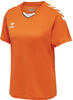 hummel Sport-Shirt hmlCORE XK Poly Jersey (robuster Doppelstrick) Kurzarm orange