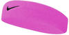 Nike Stirnband Swoosh (70% Baumwolle) pink - 1 StĂĽck