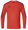 JAKO Sport-Langarmshirt TW-Trikot Power (Polyester-Interlock) orange/marineblau