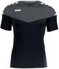 JAKO Sport-Shirt Champ 2.0 (100% Polyester) schwarz/grau Damen