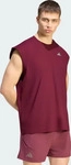 Adidas KR9541, adidas Oversized Tank - Top Herren weinrot