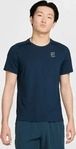 Nike FZ6910-478, Nike Court Dri - Fit Advantage T Shirt Herren Dunkelblau, Wei&szlig;