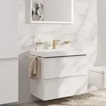 hansgrohe Tecturis E Waschtischarmatur 73023140 Ausladung 155mm, mit