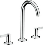 hansgrohe 48050000, hansgrohe Axor One 3-Loch-Waschtischarmatur 48050000 Ausladung