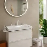 hansgrohe Tecturis S 2-Loch Waschtischarmatur 73353700 mit Ablaufgarnitur, CoolStart,