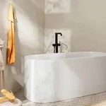 hansgrohe Tecturis S Wannenarmatur 73440670 bodenstehend, mattschwarz