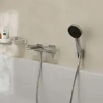 hansgrohe Tecturis E Wannenarmatur 73420000 Ausladung 213mm, Aufputz, chrom