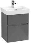Villeroy & Boch Collaro Waschtischunterschrank C00600FP 46x54,6x37,4cm, Glossy Grey