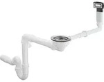 hansgrohe 660 Ab-/&Uuml;berlaufgarnitur 43921800 manuell, f&uuml;r Einzelbecken, D14-10 BSO,